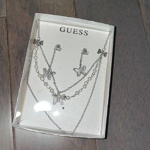 Butterfly earring & necklace SET